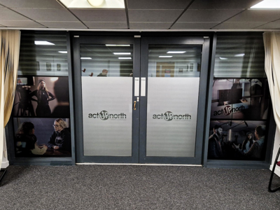 interior signage on windows Photo
